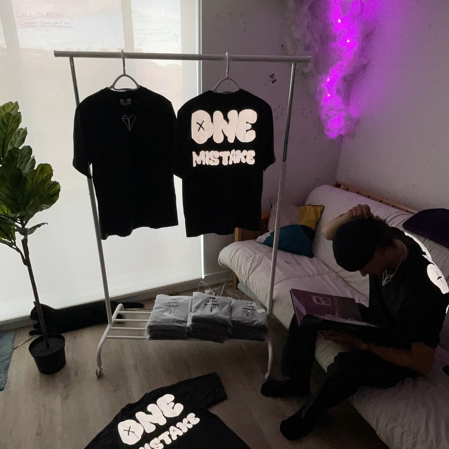 "One Mistake" Heavyweight Reflective Tee