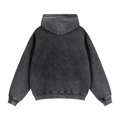 Double Zip Boxy Fleece Hoodie - The Rebirth
