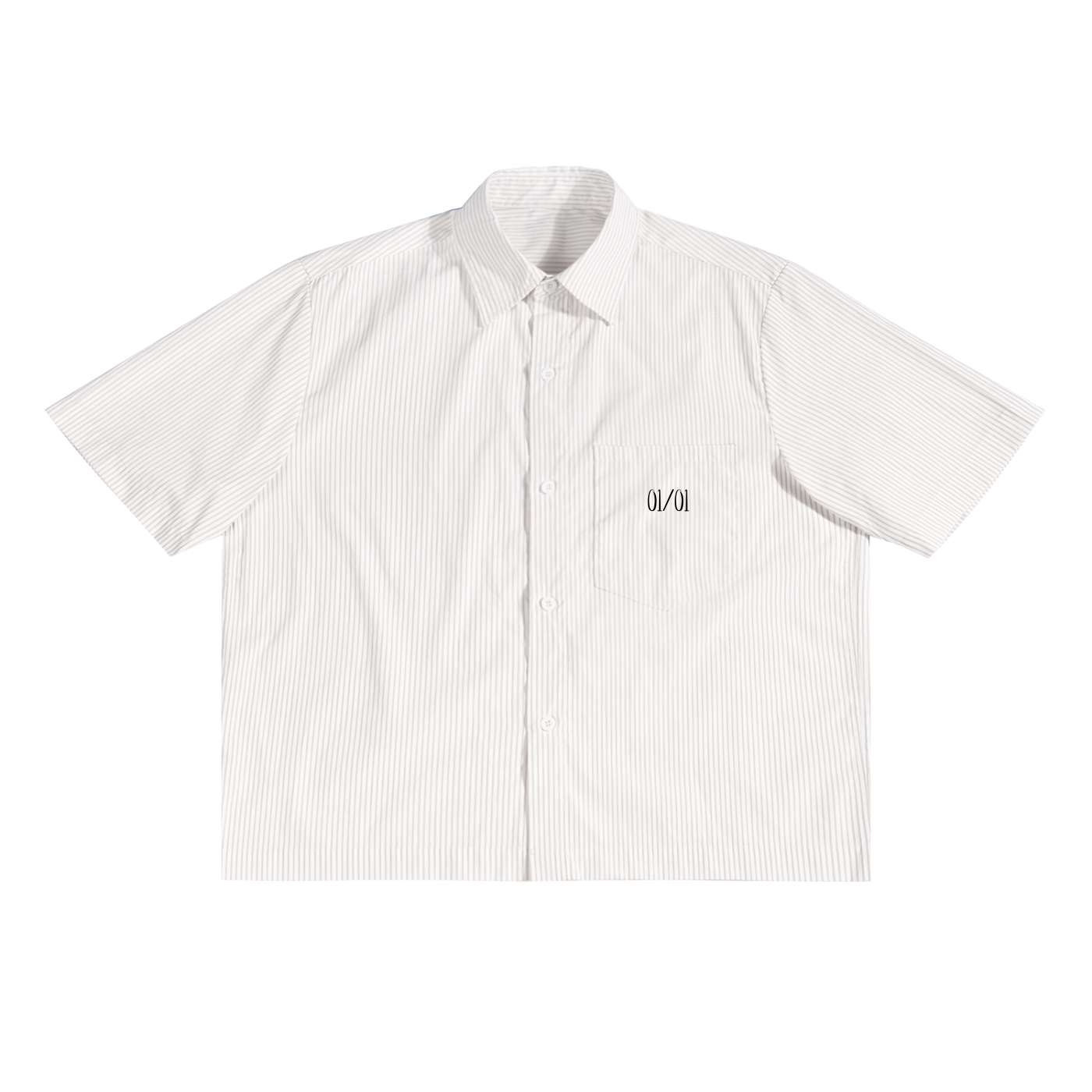 Striped Button Up Tee - The Rebirth