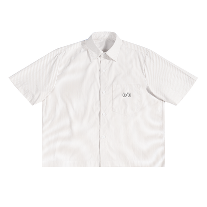 Striped Button Up Tee - The Rebirth