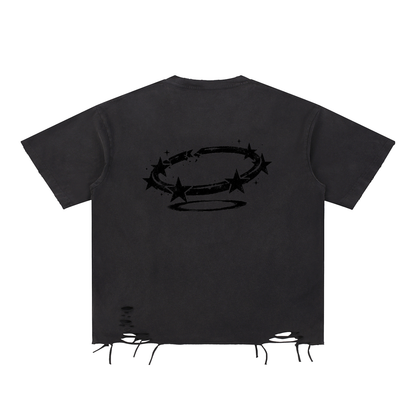 Raw-Hem Heavyweight T-Shirt - The Rebirth