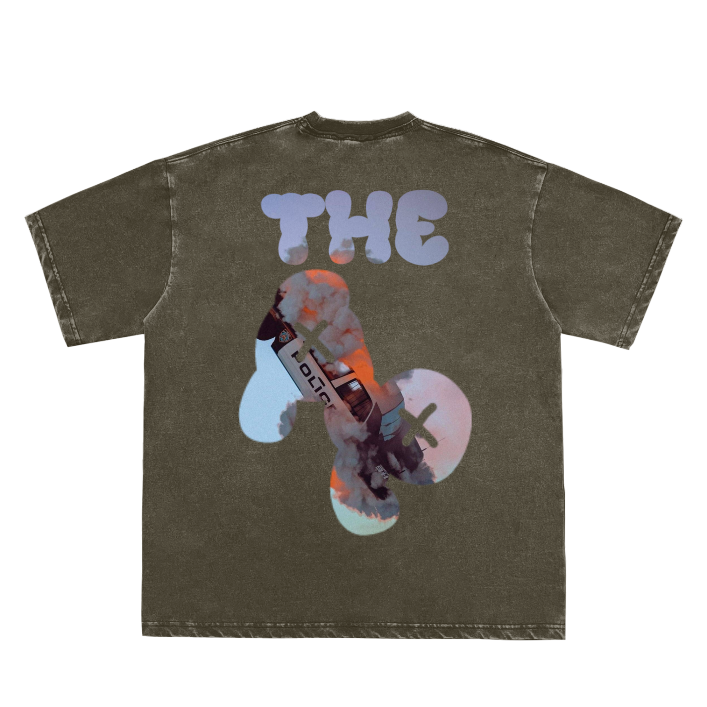 The AP Big Graphic Heavyweight Tee - Cop Car