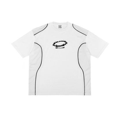 Contrast Piped Panel T-Shirt